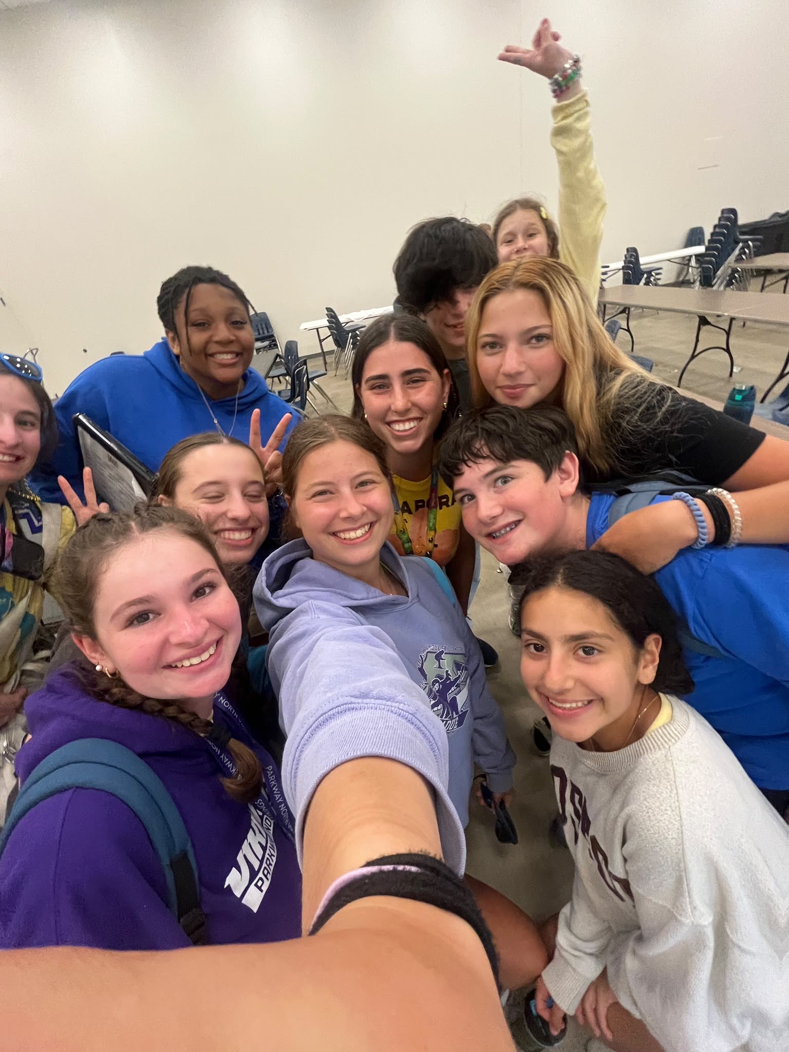 Yuval with counselors